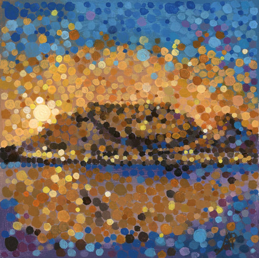 Sunset Table Mountain, Fine Art Perspex Print
